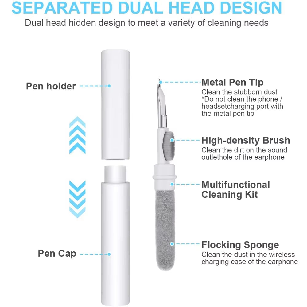 Bluetooth Earphone Cleaning Pen for Airpods Pro 1 2 3 Earbuds Case Cleaning Tools Bursh Kits for Samsung Xiaomi Airdots Huawei